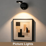RGB Motion Sensor Wall Light 16 Colors Dimmable Wireless Light Photo Frame Light Rechargeable Magnetic Art Picture Spotlight