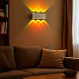 RGB Smart Motion Sensor Night Lights LED Wall Lamps USB Rechargeable for Bedroom Hallway Stairs Office Ambient Lighting