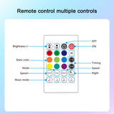 RGB Desktop Light Bar app Remote Sound Control Music Sync Ambient Pickup Lamp USB Mood LED Bar Lights for Bedroom Living Room