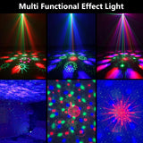 Party Disco Ball Dj Disco Light Strobe Dance Sound Activated with Remote Control Stage Rave Light Ocean Star Projector for Club