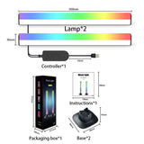 RGB Desktop Light Bar app Remote Sound Control Music Sync Ambient Pickup Lamp USB Mood LED Bar Lights for Bedroom Living Room