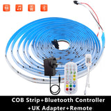 Tuya Wifi RGBIC COB LED Strip Light 24V 12V WS2811 High Brightness 720LEDs/m Bluetooth APP Control Addressable FOB Light Tape