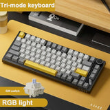 Ajazz Ak820 Pro RGB Tri-Mode Gaming Mechanical Keyboard 82 Key upgrade Wireless Gamer Keyboard Custom Gasket for Pc Laptop