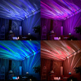 LED Starry Night Sky Projector Aurora USB Remote Control RGB Galaxy Light 7 Modes for Home Bedroom Game Room Party Decoration