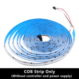 Tuya Wifi RGBIC COB LED Strip Light 24V 12V WS2811 High Brightness 720LEDs/m Bluetooth APP Control Addressable FOB Light Tape