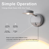 RGB Motion Sensor Wall Light 16 Colors Dimmable Wireless Light Photo Frame Light Rechargeable Magnetic Art Picture Spotlight