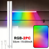 RGB Ambient Sensor Light - Rechargeable Magnetic Wall Lamp Mood Ambient Light for Cabinet Hallway Stair
