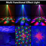 Party Disco Ball Dj Disco Light Strobe Dance Sound Activated with Remote Control Stage Rave Light Ocean Star Projector for Club