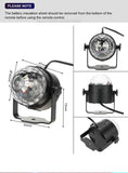 LED Stage Disco Light Rotating DJ Ball Strobe Remote Sound Control Magic Dance Car RGB Christmas Gift Club Party Laser Show Lamp