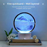 Quicksand Table Lamp Internet Red Hourglass Decompression Ornament 3D Three-dimensional Sand Painting Water Painting Colorful