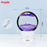 Quicksand Table Lamp Internet Red Hourglass Decompression Ornament 3D Three-dimensional Sand Painting Water Painting Colorful