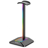 New Bee Z8 RGB Headphones Stand Holder Desk Gaming Headset Cool Display With 2 USB Ports Holder Non-Slip Rubber Base for Gamer