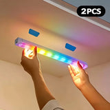 RGB Ambient Sensor Light - Rechargeable Magnetic Wall Lamp Mood Ambient Light for Cabinet Hallway Stair