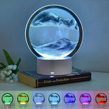 Quicksand Table Lamp Internet Red Hourglass Decompression Ornament 3D Three-dimensional Sand Painting Water Painting Colorful