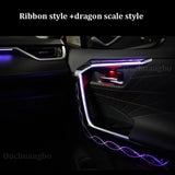 Ouchuangbo LED Ambient Light For RAV4 2019-2024 Atmosphere Lamp Backlight Kit Dynamic Trim Internal lighting lumini ambiental