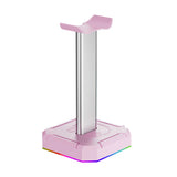 Headset Support Stand RGB Backlight Gaming Headset Holder Display Rack Aluminuim Alloy Desktop Earphone Hanger Vertical Bracket