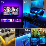 TUYA WIFI LED Lights Strips Bluetooth Smart IR Remote Control RGB LED Strip Adhesive Tape Holiday Decorations Christmas Light