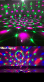 LED Stage Disco Light Rotating DJ Ball Strobe Remote Sound Control Magic Dance Car RGB Christmas Gift Club Party Laser Show Lamp