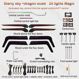 Ouchuangbo LED Ambient Light For RAV4 2019-2024 Atmosphere Lamp Backlight Kit Dynamic Trim Internal lighting lumini ambiental