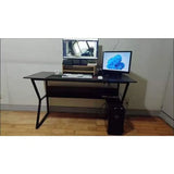 Gaming Desk Computer Desk with Shelf Office Desk for Home Study Room Simple Modern Adjustable Height Workstation Table PC