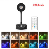 RGB Motion Sensor Wall Light 16 Colors Dimmable Wireless Light Photo Frame Light Rechargeable Magnetic Art Picture Spotlight