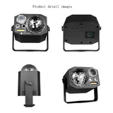 Party Lights,Disco DJ Strobe Light Rave Stage Projector Effect Dance Club Light Sound Activated with Remote Control for Parties