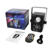 LED Laser Projection Stage Lighting RGBW DJ Disco MIni Party Lights Remote Control for Christmas Wedding Home Club Decoration