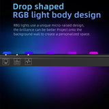 RGB Atmosphere Pickup Light Bar Computer Screen Hanging Lamp LED Monitor Light for Work Study Reading Gaming Dimming Lighting