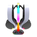 DIGIT-Gaming RGB Headphone Stand For Playstation5 Controller Holder Earphone Hanger For Desktop Gamer PS4 PS5 Gamepad