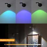 RGB Motion Sensor Wall Light 16 Colors Dimmable Wireless Light Photo Frame Light Rechargeable Magnetic Art Picture Spotlight