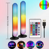 RGB USB LED Light Bar Color Changing TV Backlight Remote Symphony Atmosphere Light Strips Music Rhythm Ambient Pickup Lamp Decor