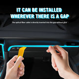 RGB Automobile interior ambient lighting 1M2M3M4M5M Remote control neon lights Voice control USB Fiber Optic Atmosphere Lamp