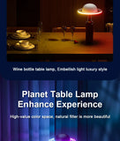 RGB Music Sync Table Lamp Wine Bottle Mood Lamp Touch Control -Rechargeable LED Atmosphere Night Light for Room Bar Party Decor