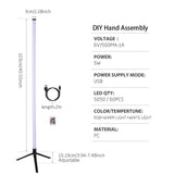 RGB LED Floor Lamp Remote APP Control Music Sync Corner Mood Lighting Smart Modern Mood Standing Lights for Bedroom Living Room