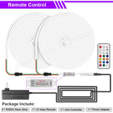 Tuya WiFi LED Neon Strip Light 12V RGBIC Smart Strip Light IP67 Waterproof RGB Chasing Flexible Tape Dream Color with Alexa