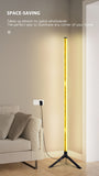 RGB LED Floor Lamp Remote APP Control Music Sync Corner Mood Lighting Smart Modern Mood Standing Lights for Bedroom Living Room