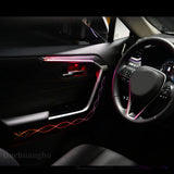 Ouchuangbo LED Ambient Light For RAV4 2019-2024 Atmosphere Lamp Backlight Kit Dynamic Trim Internal lighting lumini ambiental