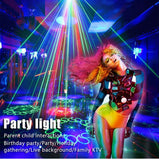 Party Disco Ball Dj Disco Light Strobe Dance Sound Activated with Remote Control Stage Rave Light Ocean Star Projector for Club