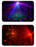 Party Lights,Disco DJ Strobe Light Rave Stage Projector Effect Dance Club Light Sound Activated with Remote Control for Parties