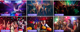 Party Lights,Disco DJ Strobe Light Rave Stage Projector Effect Dance Club Light Sound Activated with Remote Control for Parties