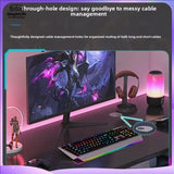 Gaming Desk Computer Desk with Shelf Office Desk for Home Study Room Simple Modern Adjustable Height Workstation Table PC