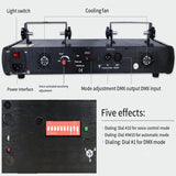 Party lights, DJ disco lights, 4-beam DMX and voice-controlled laser lights, light show stroboscopic party lights ambient lights