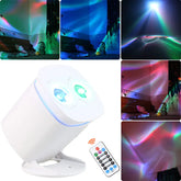 RGB LED 7Colors Rainbow Aurora Projector DJ Disco Light Party Sunset Bar Dance Sky Night Coffee Shop Room Stage Effect Lamp A200