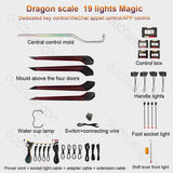 Ouchuangbo LED Ambient Light For RAV4 2019-2024 Atmosphere Lamp Backlight Kit Dynamic Trim Internal lighting lumini ambiental
