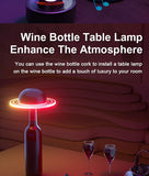 RGB Music Sync Table Lamp Wine Bottle Mood Lamp Touch Control -Rechargeable LED Atmosphere Night Light for Room Bar Party Decor