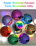 LED Stage Disco Light Rotating DJ Ball Strobe Remote Sound Control Magic Dance Car RGB Christmas Gift Club Party Laser Show Lamp