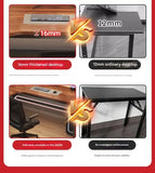L-Shaped Desk with Bookshelf for Home Office Computer Gaming Table Corner Desk for Notebook Children Writing Computer Desk
