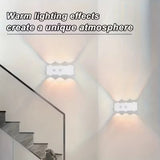 RGB Smart Motion Sensor Night Lights LED Wall Lamps USB Rechargeable for Bedroom Hallway Stairs Office Ambient Lighting