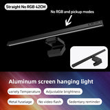 RGB Atmosphere Pickup Light Bar Computer Screen Hanging Lamp LED Monitor Light for Work Study Reading Gaming Dimming Lighting