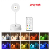 RGB Motion Sensor Wall Light 16 Colors Dimmable Wireless Light Photo Frame Light Rechargeable Magnetic Art Picture Spotlight